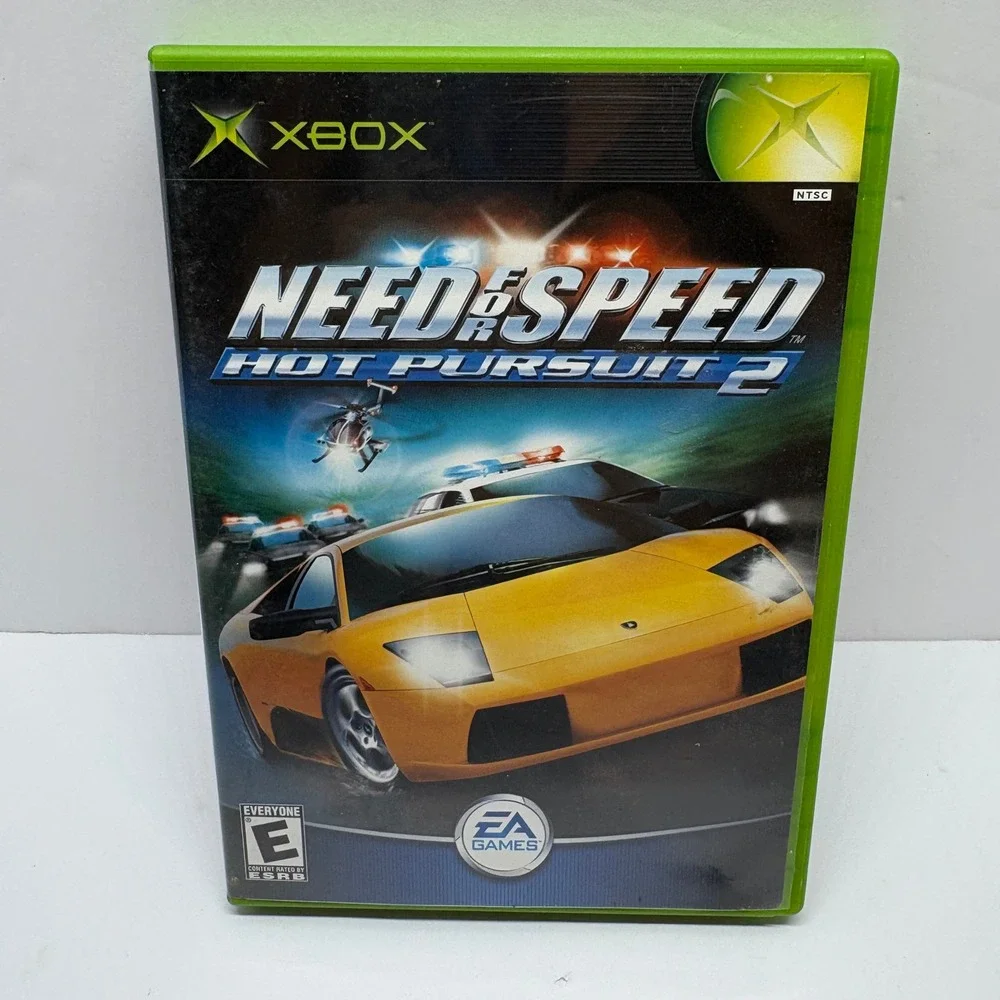 Need for Speed Hot Pursuit 2 Xbox Video Game Black Case EA Games